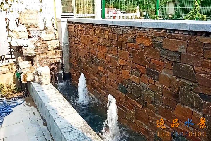 北京别墅庭院花园水景墙流水景观优点