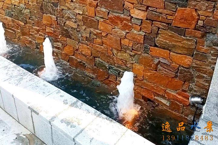 北京别墅庭院花园水景墙流水景观优点