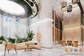 浅析水幕墙大小与环境空间搭配